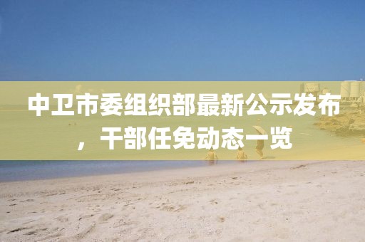 中衛(wèi)市委組織部最新公示發(fā)布，干部任免動(dòng)態(tài)一覽