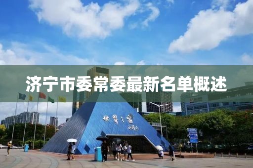 濟寧市委常委最新名單概述