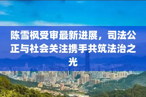 陳雪楓受審最新進(jìn)展，司法公正與社會關(guān)注攜手共筑法治之光