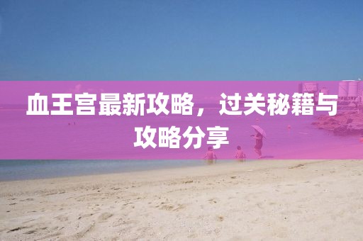 血王宮最新攻略，過關(guān)秘籍與攻略分享